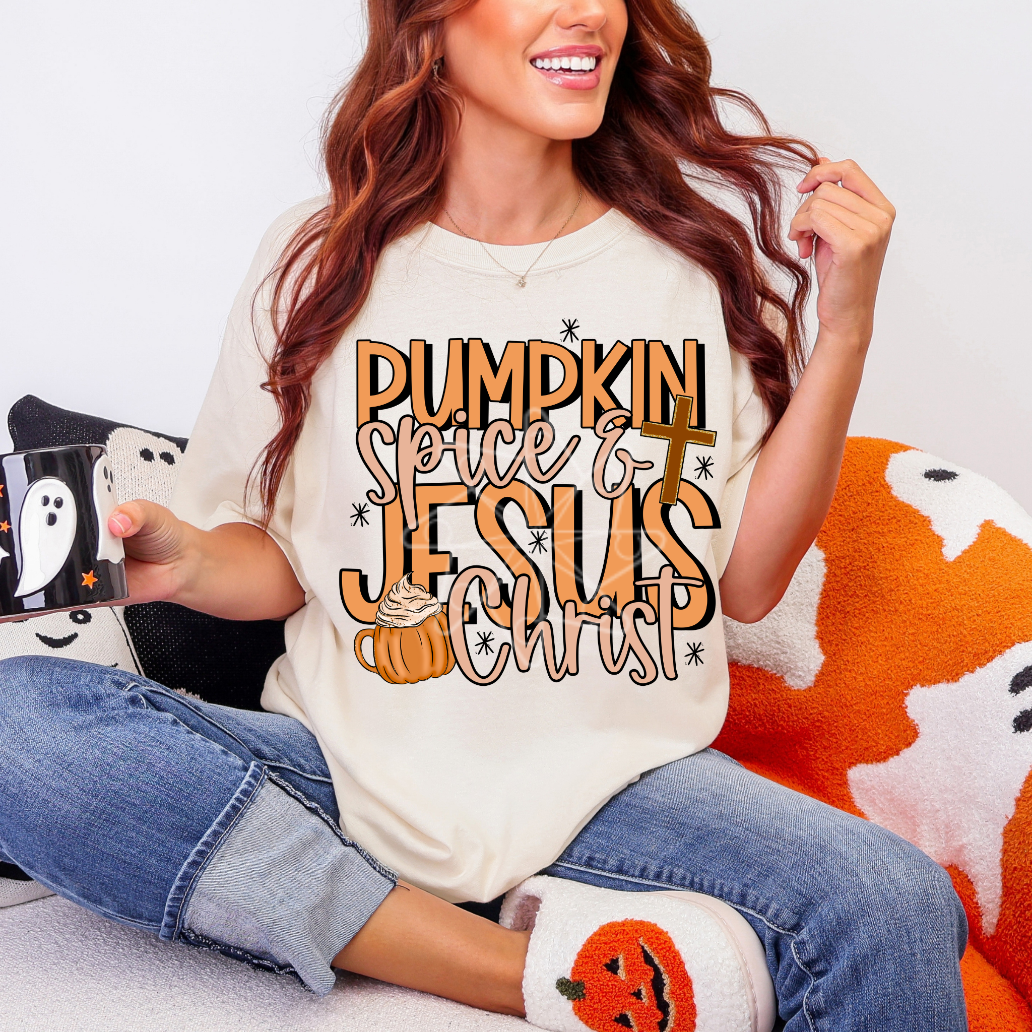 Pumpkin Spice & Jesus Christ Tee