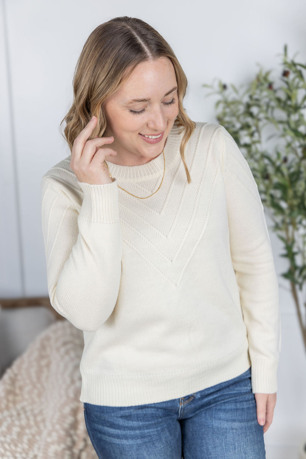 Evelyn Sweater - Ivory