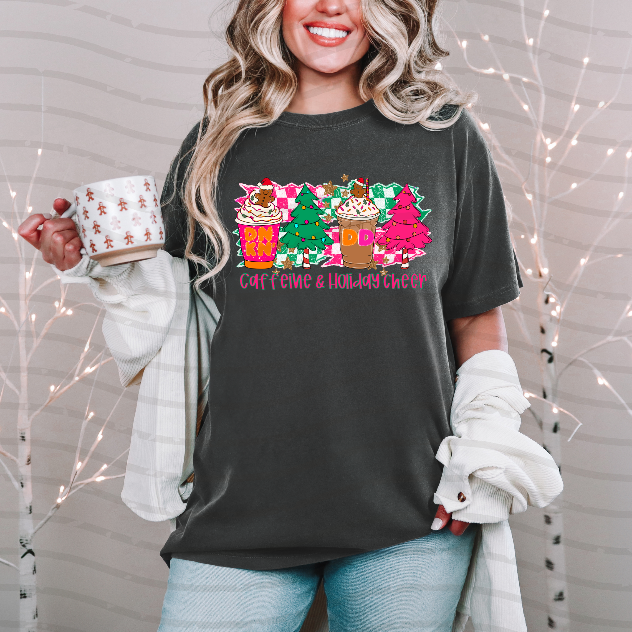 Caffeine & Holiday Cheer Tee