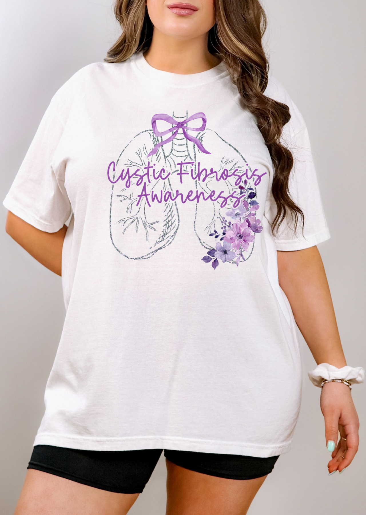 Cystic Fibrosis  Purple Awareness Tee
