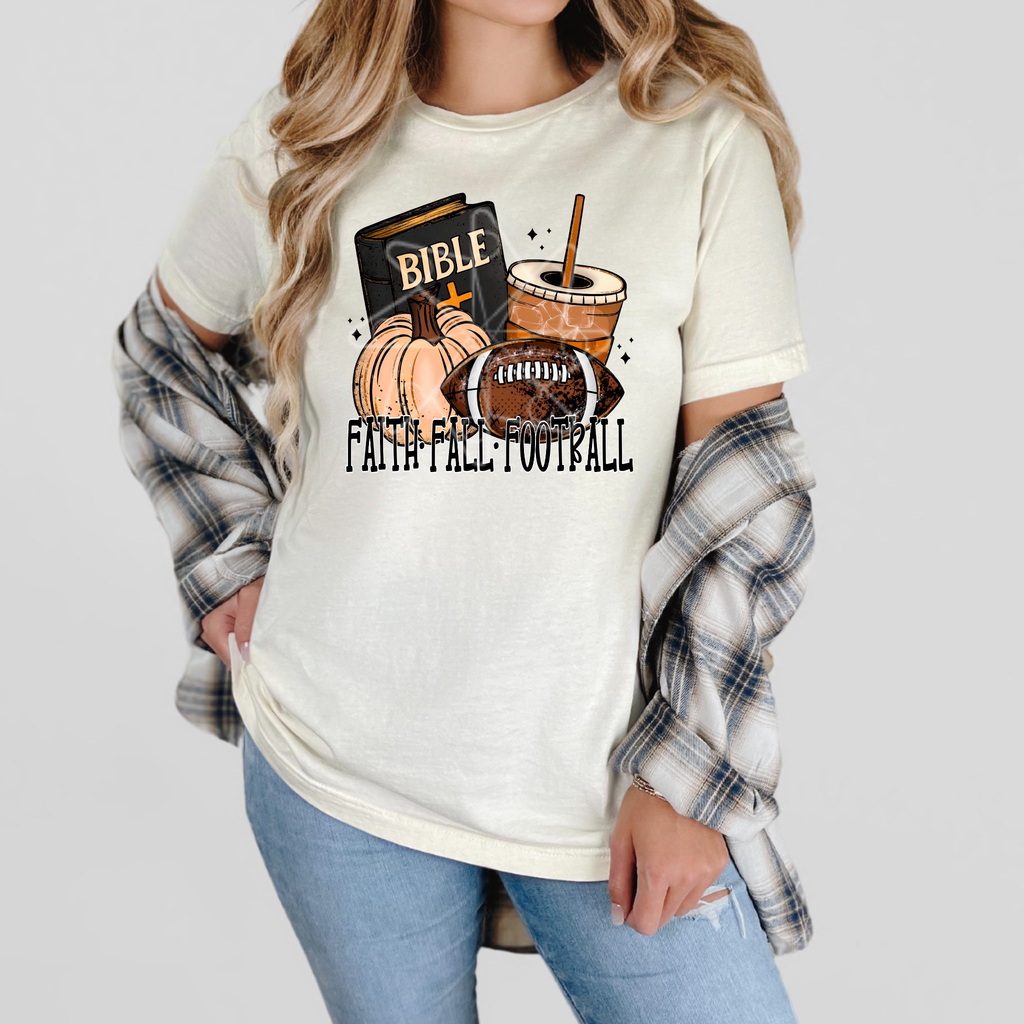 Faith Fall Football Tee