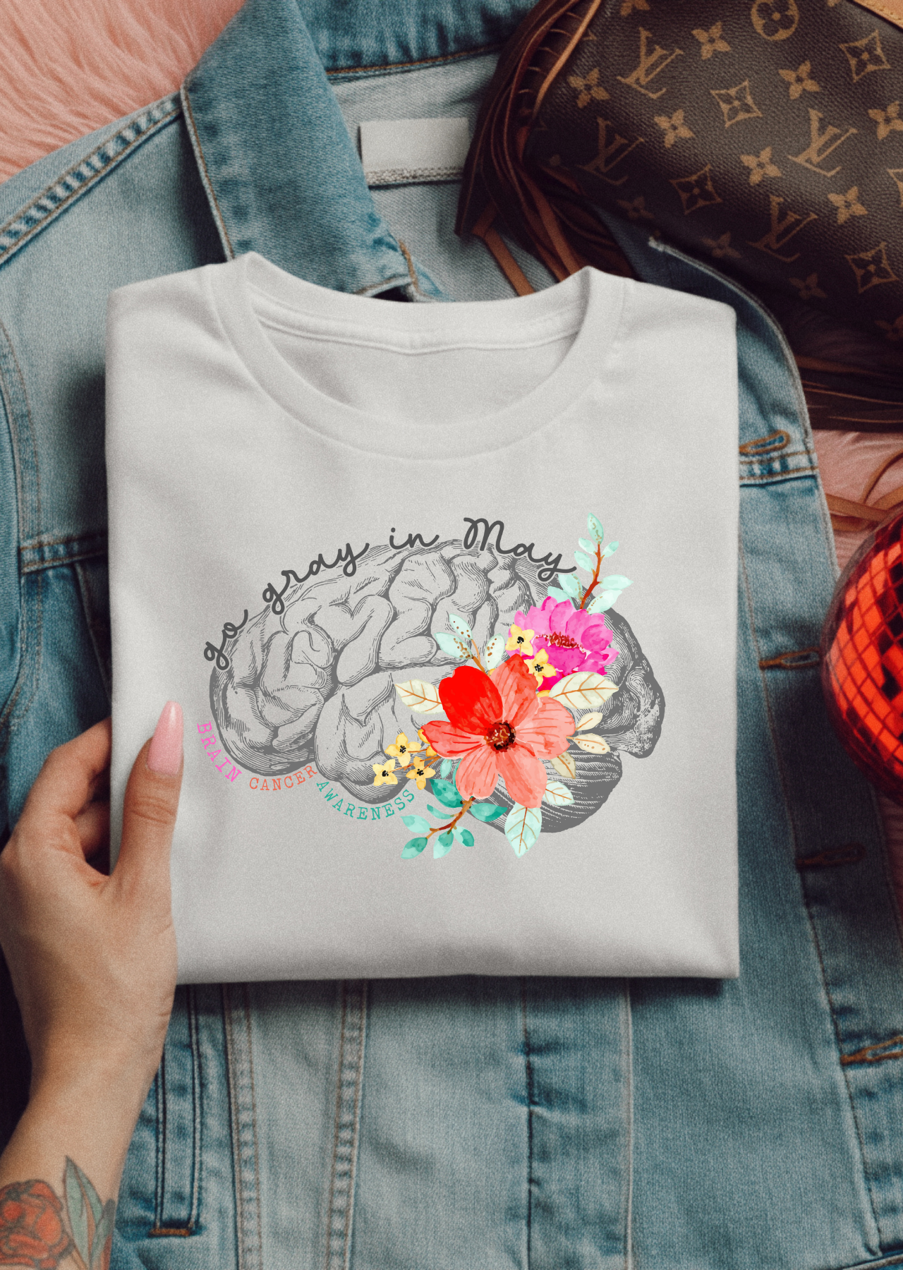 Go Gray Brain Cancer Awareness Tee