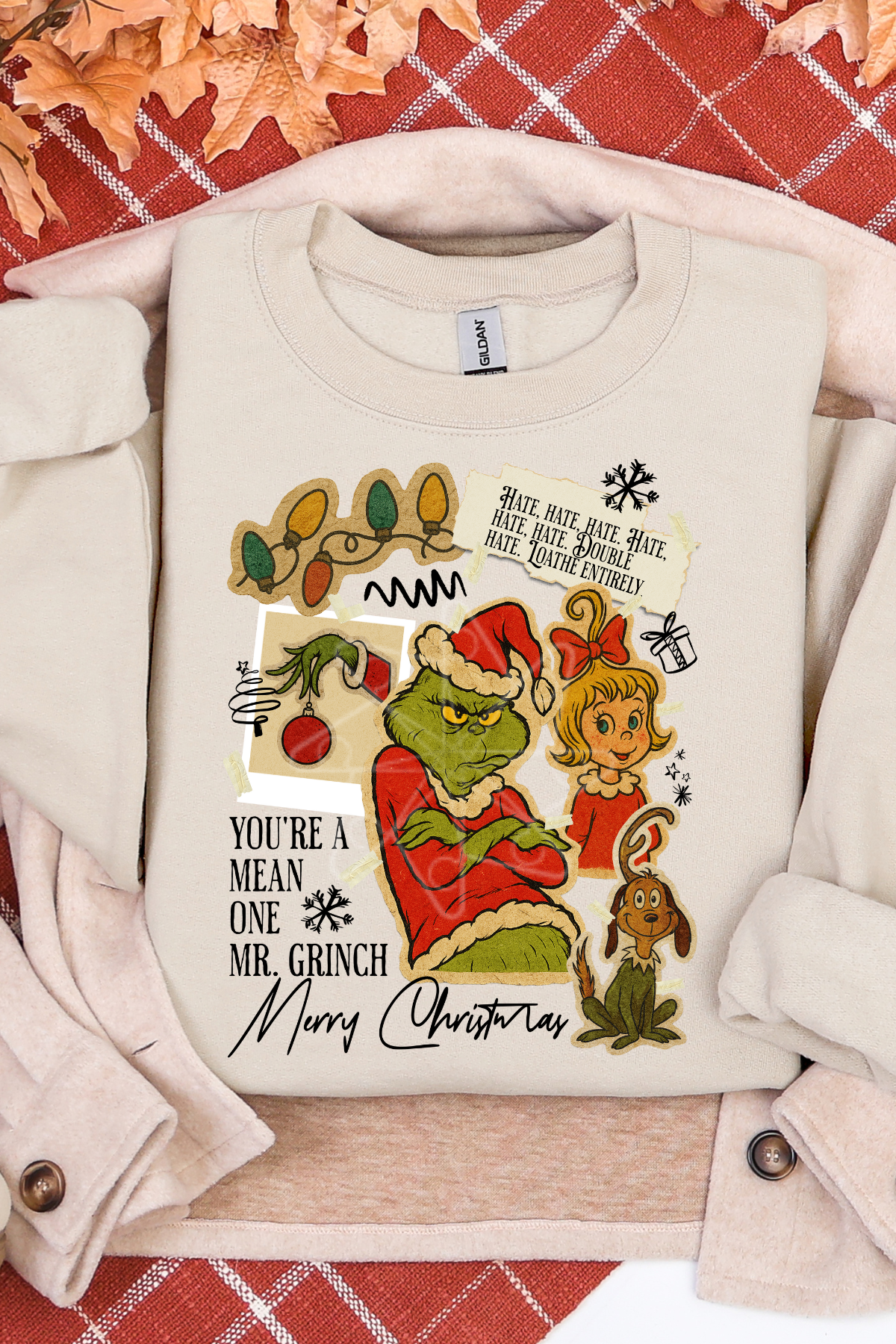 Vintage Christmas Movie Mean One Sweatshirt