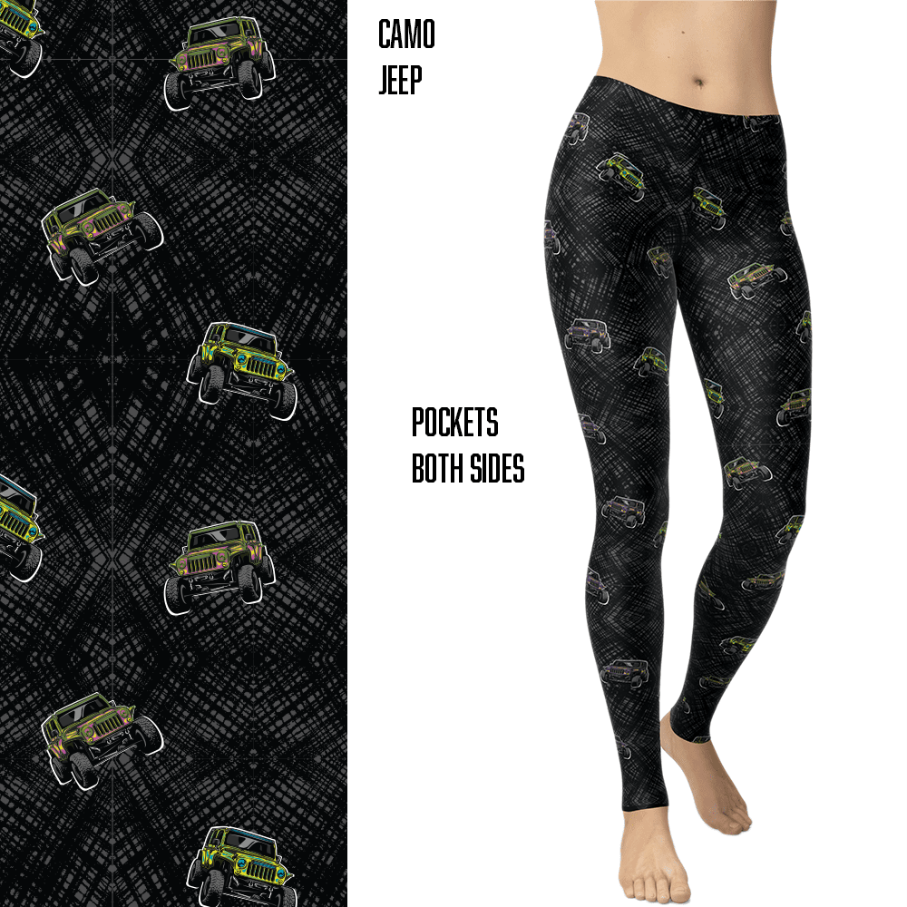 Camo Jeeper Capri & Full Length Leggings