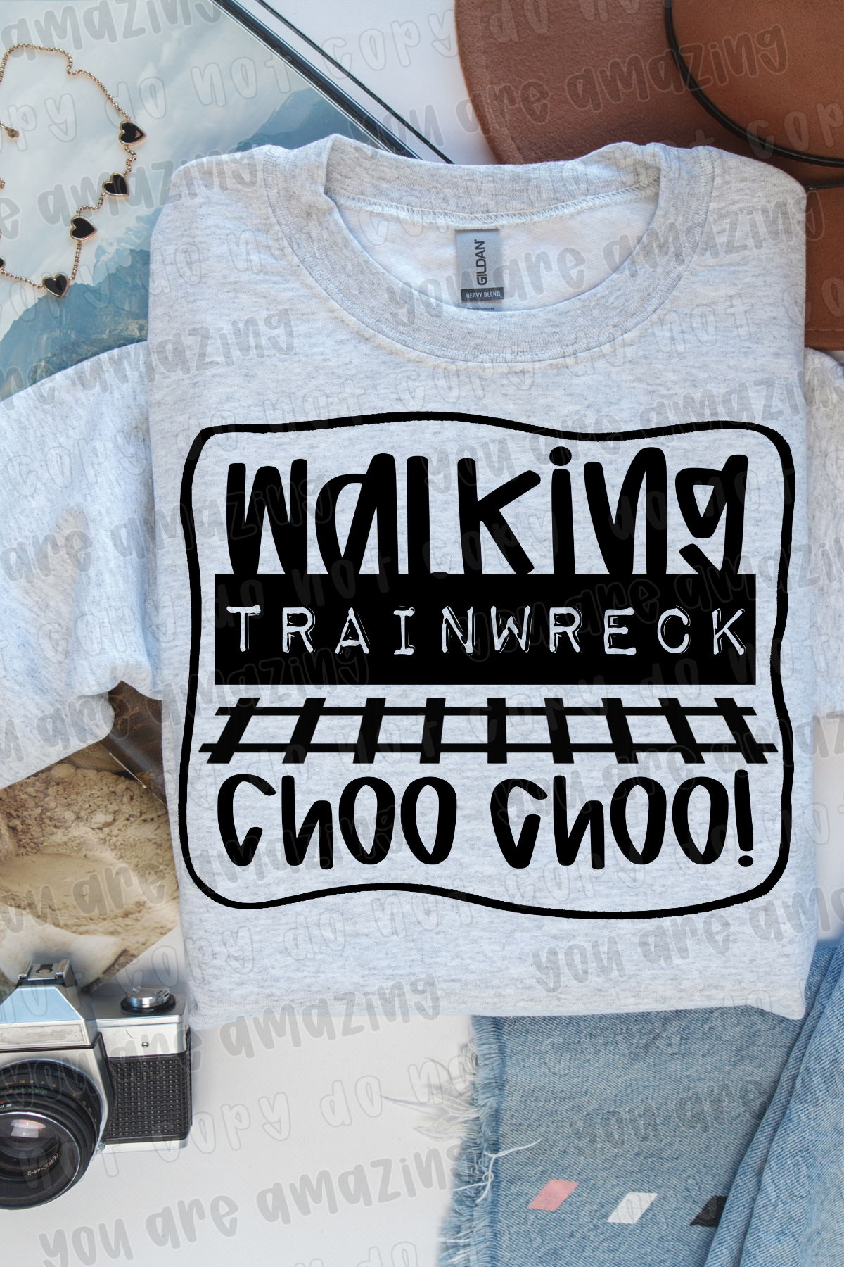 Walking Train Wreck Sweatshirt