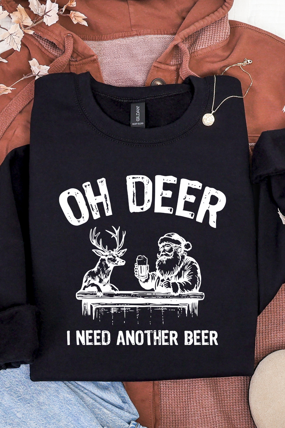 Oh Deer Another Beer Sweatshirt