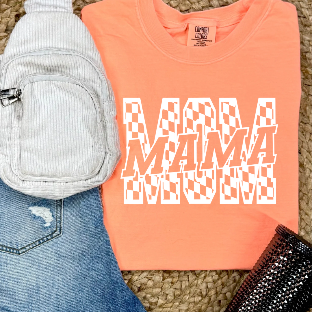 MOM Checkered Tees