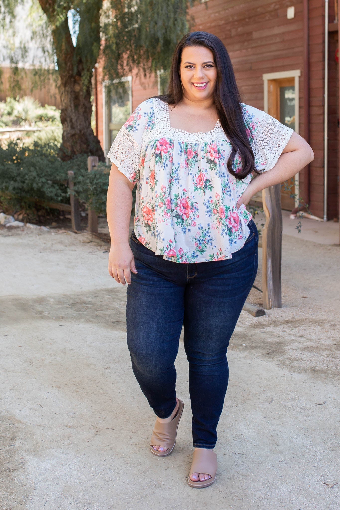 Simply Gorgeous Lace Trim Top