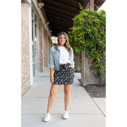 Ready to Ship | The Millie -  White Bow Jogger Skirt