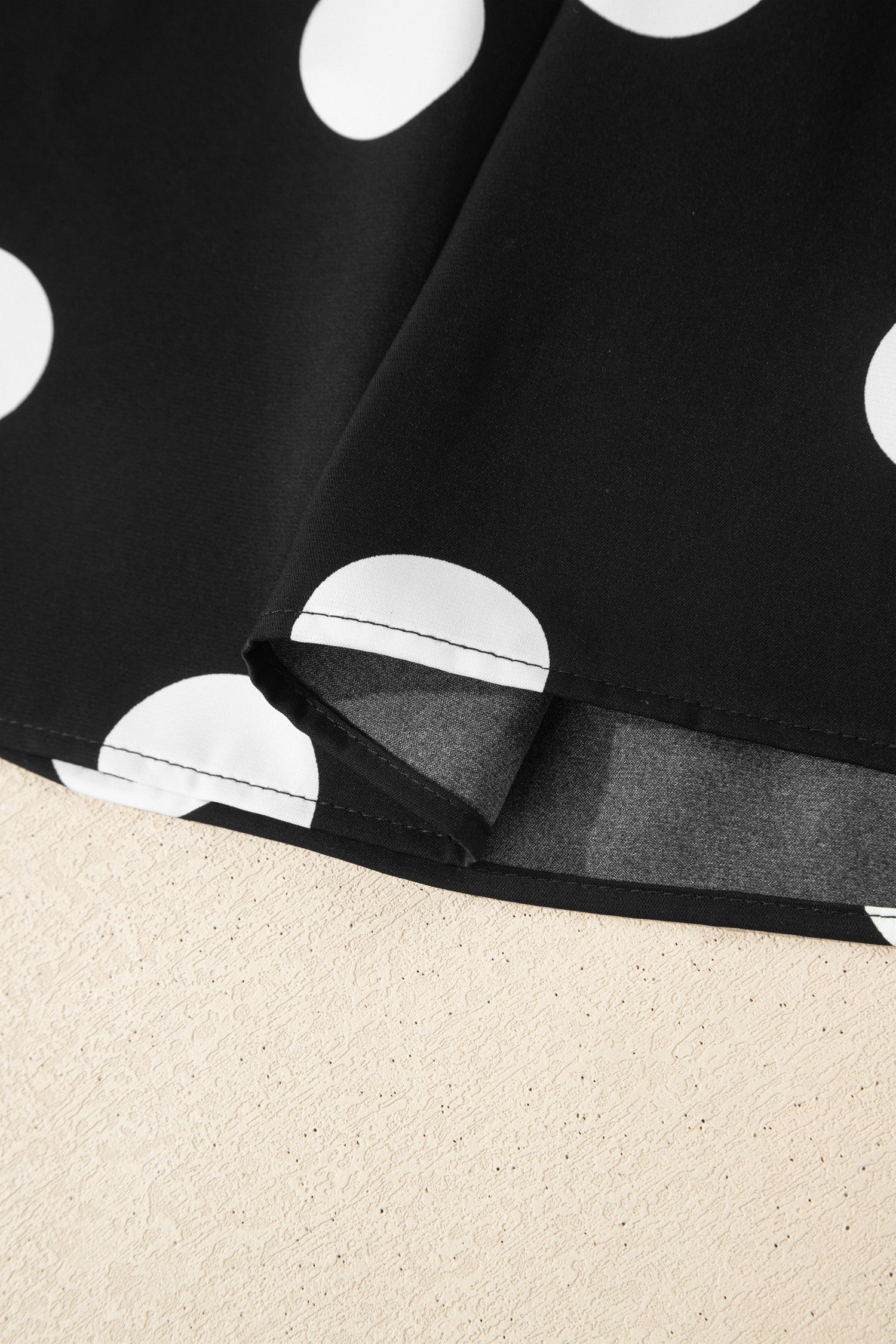 Polka Dot Pleated Tank & Wide Leg Pant Set