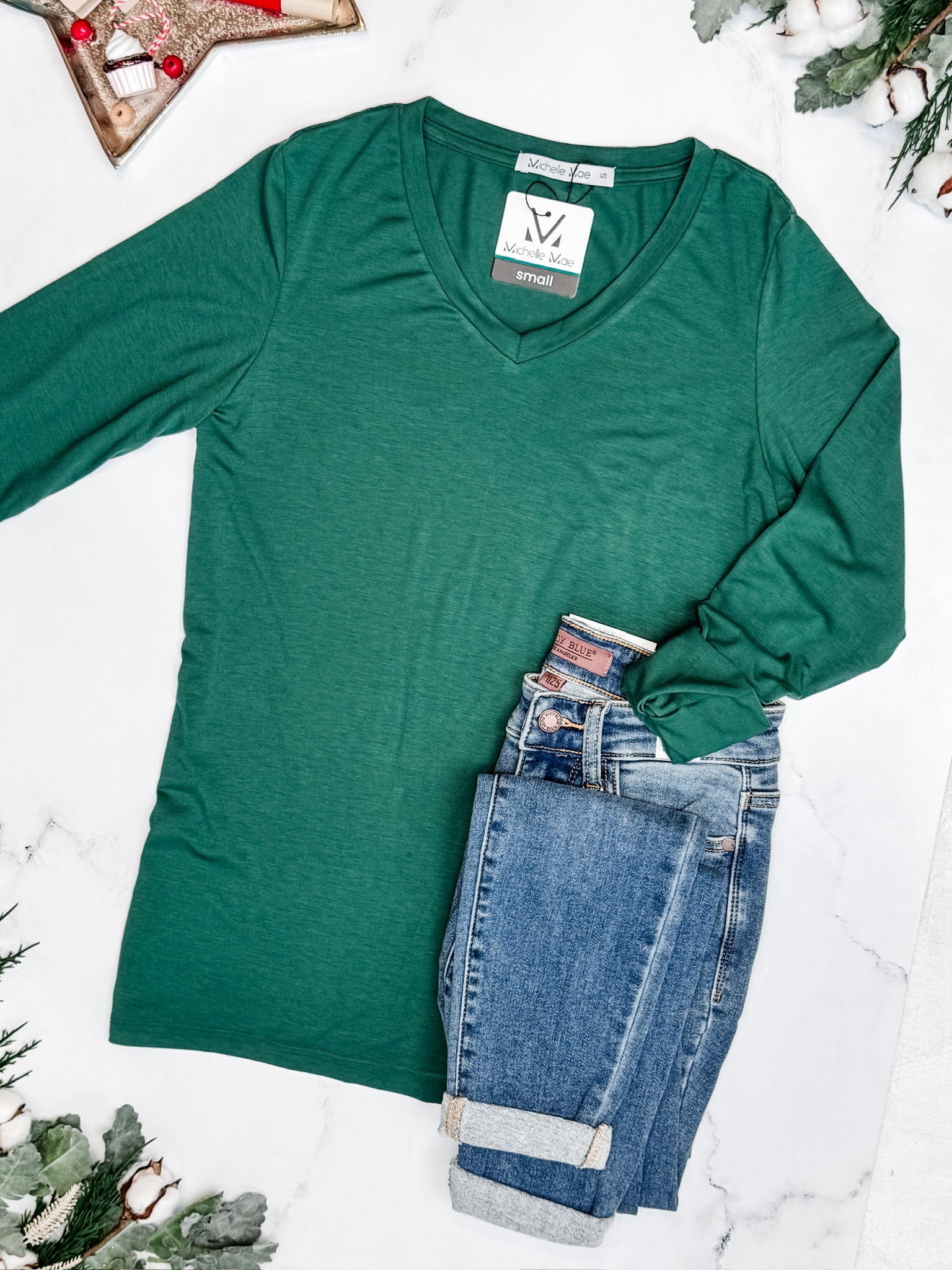 Larissa Long Sleeve - Evergreen