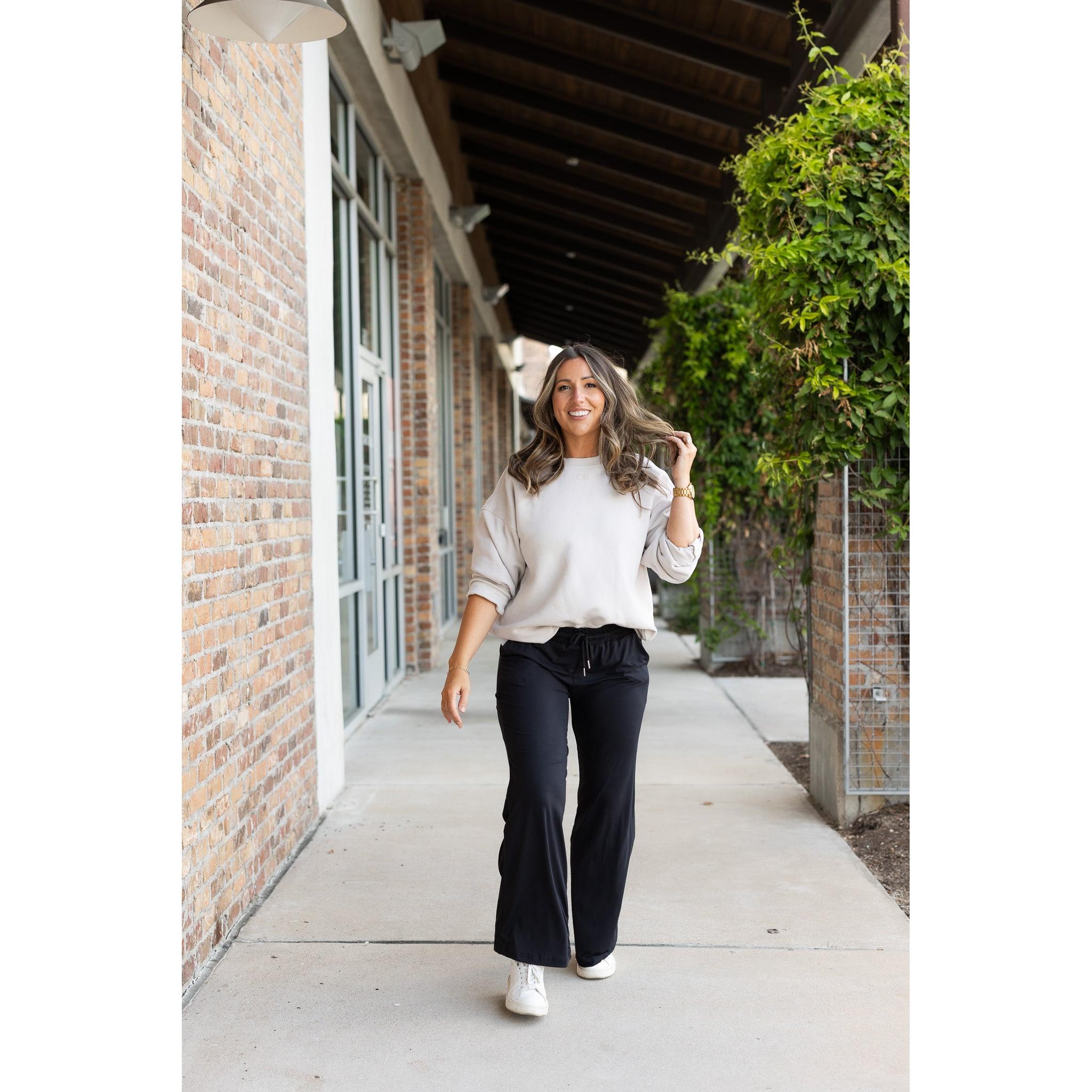 Ready to Ship | The Morgan - Casual Loose Fit LUXE Wide Leg Pants