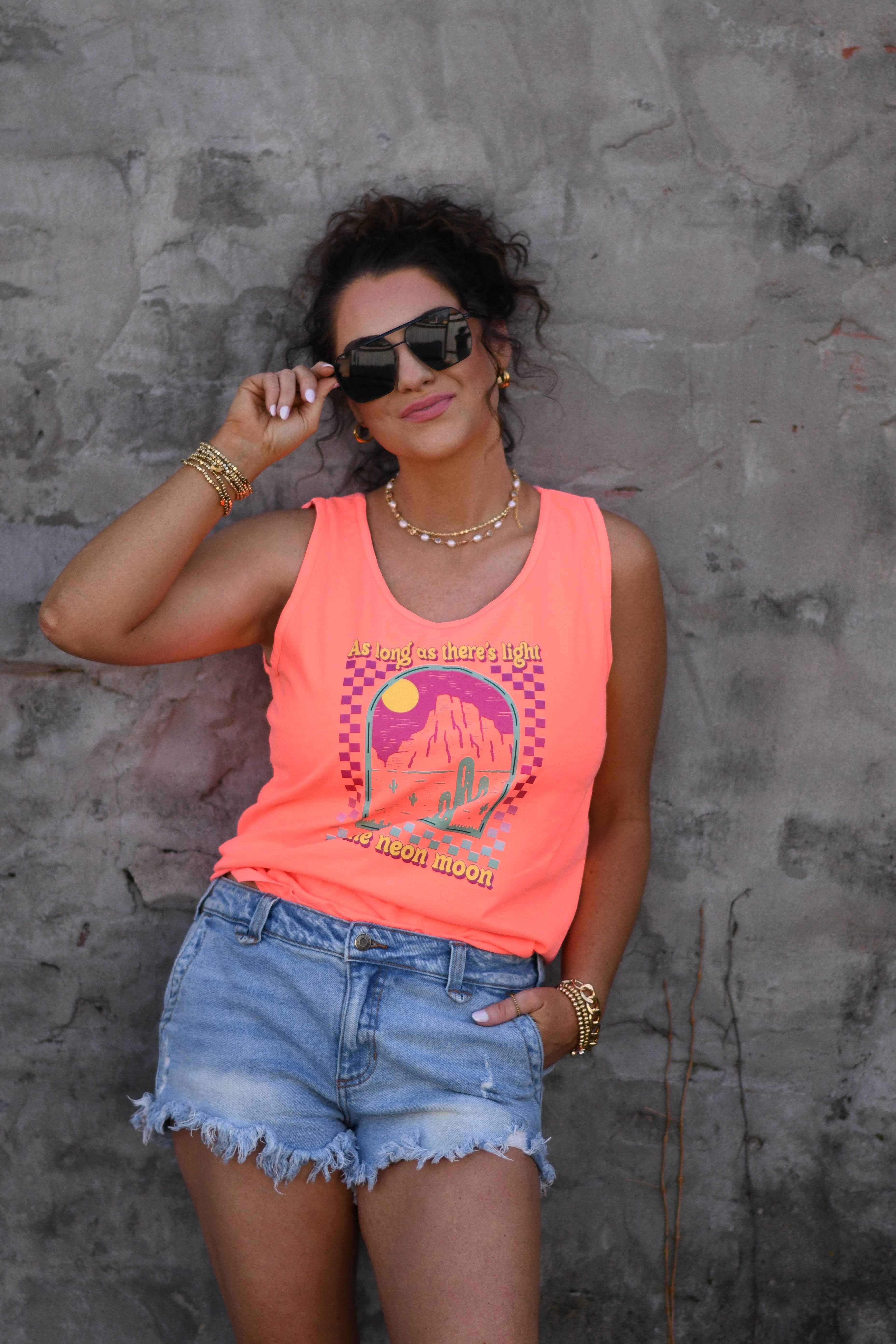 Neon Moon Tank/Tee