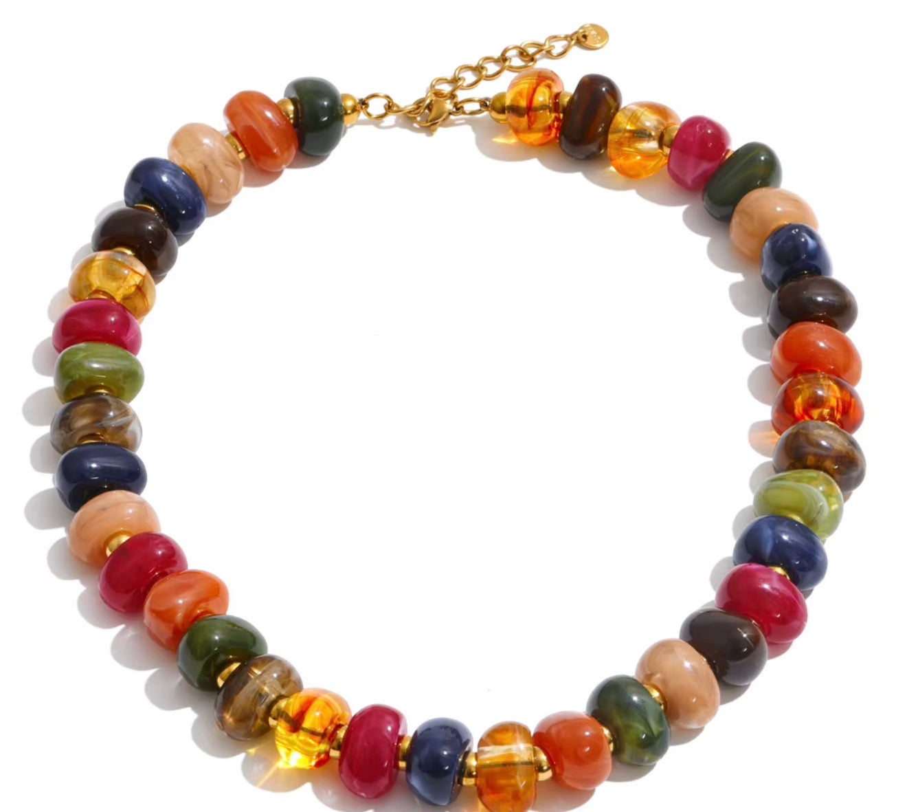 Fall Beaded Necklace & Bracelet WTW