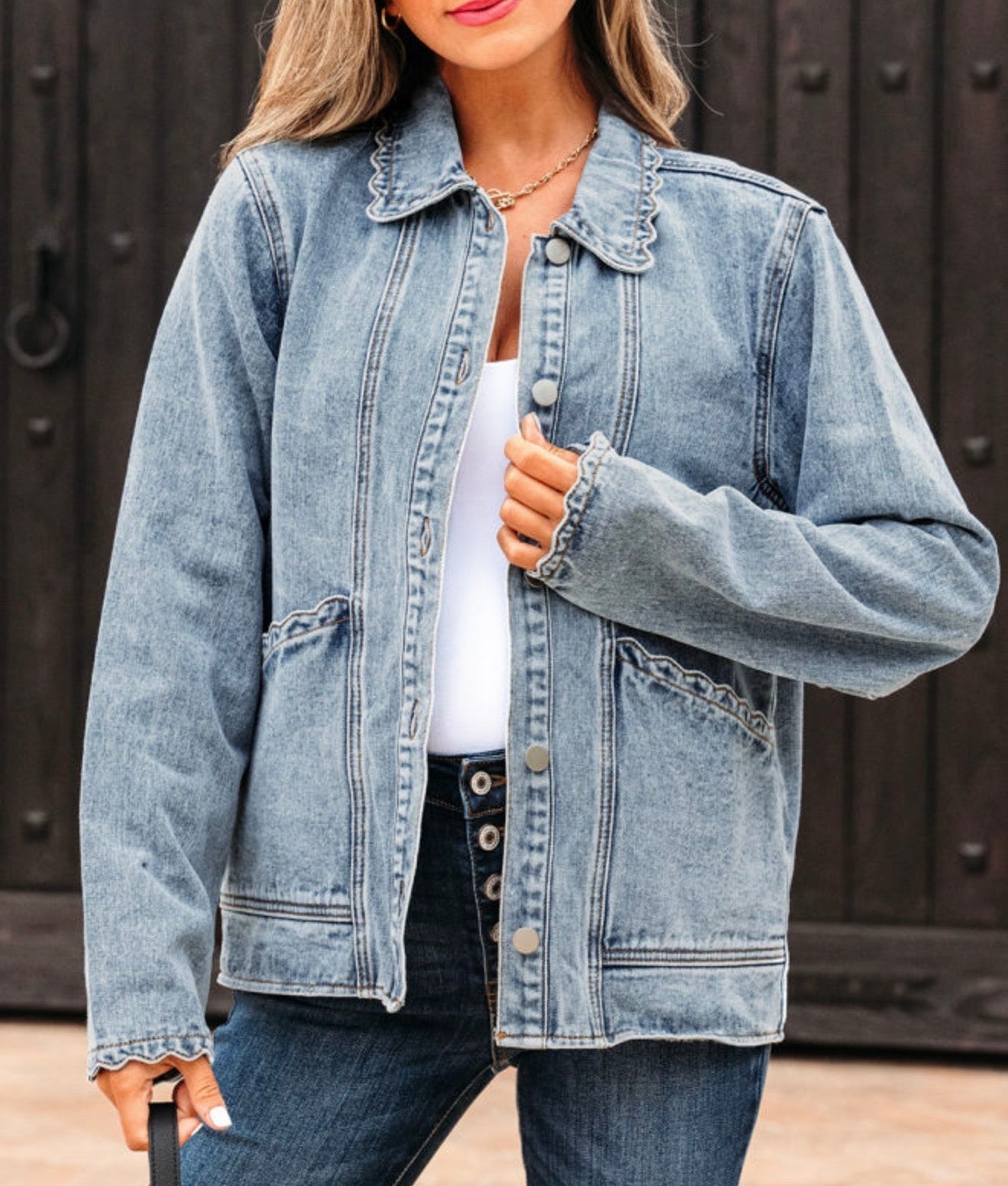 Scallop Pocket Denim Jacket WTW