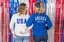 USA Pullover - White