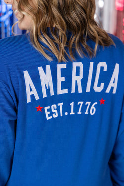 America Pullover - Blue