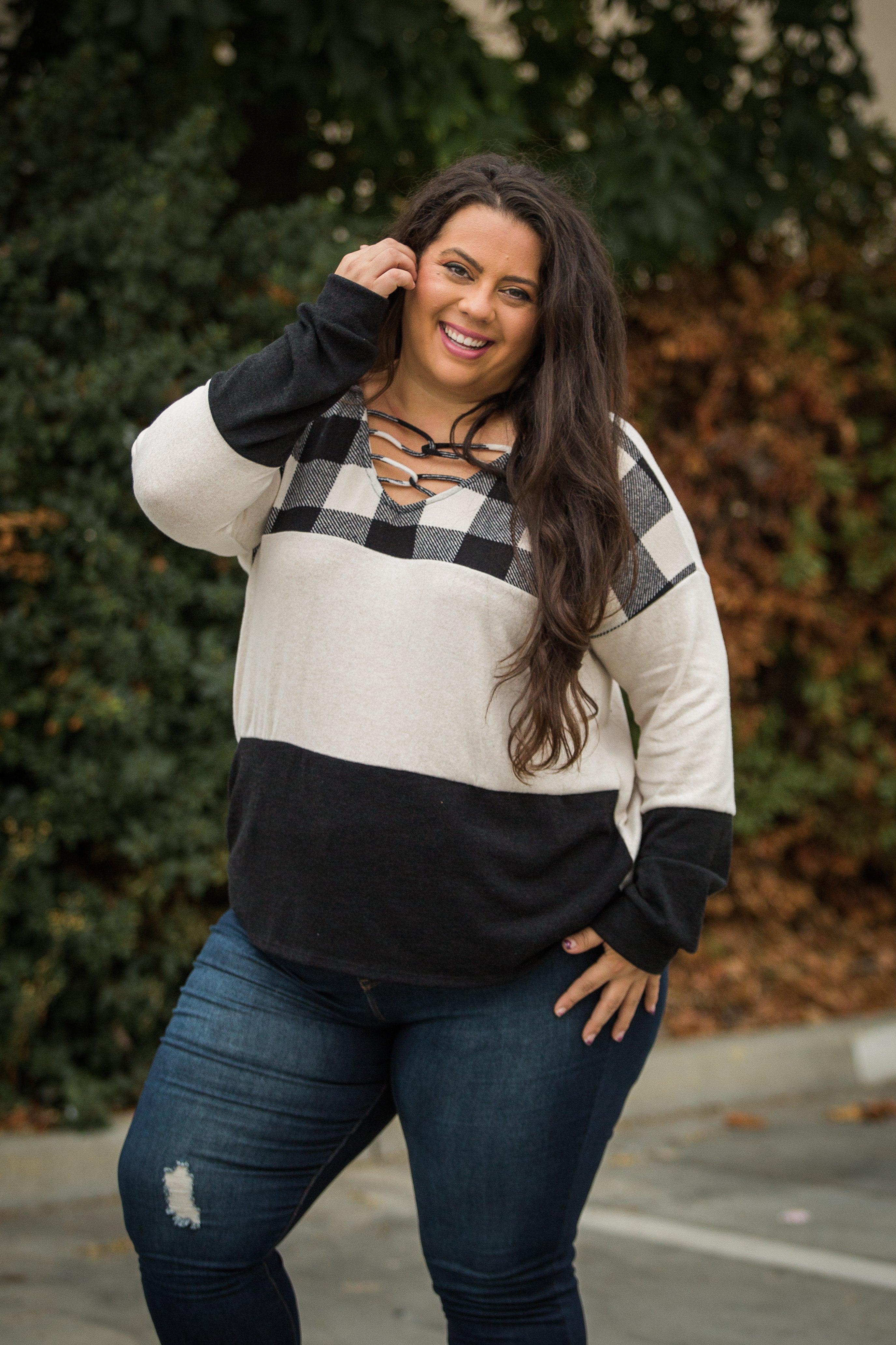 Forever Connected Color Block Top