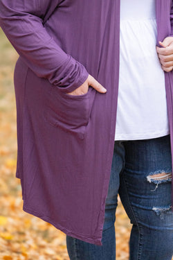 Classic Cardigan - Purple