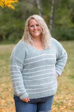 Striped Sweater - Green