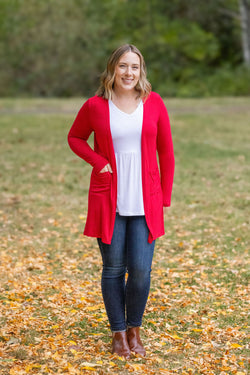 Classic Cardigan - Red