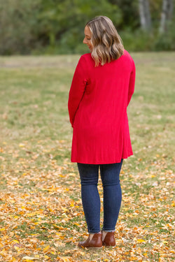 Classic Cardigan - Red