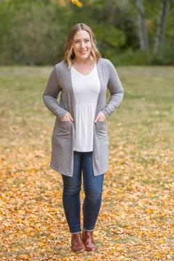 Classic Cardigan - Light Grey