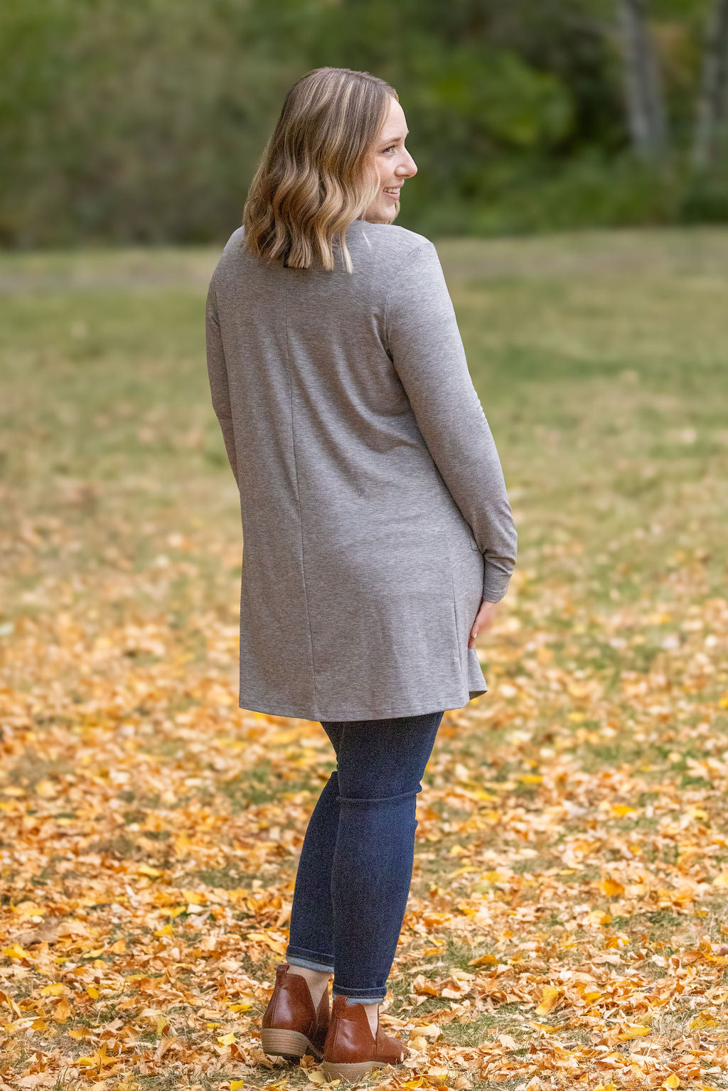 Classic Cardigan - Light Grey