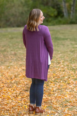 Classic Cardigan - Purple