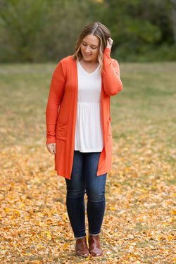 Classic Cardigan - Pumpkin