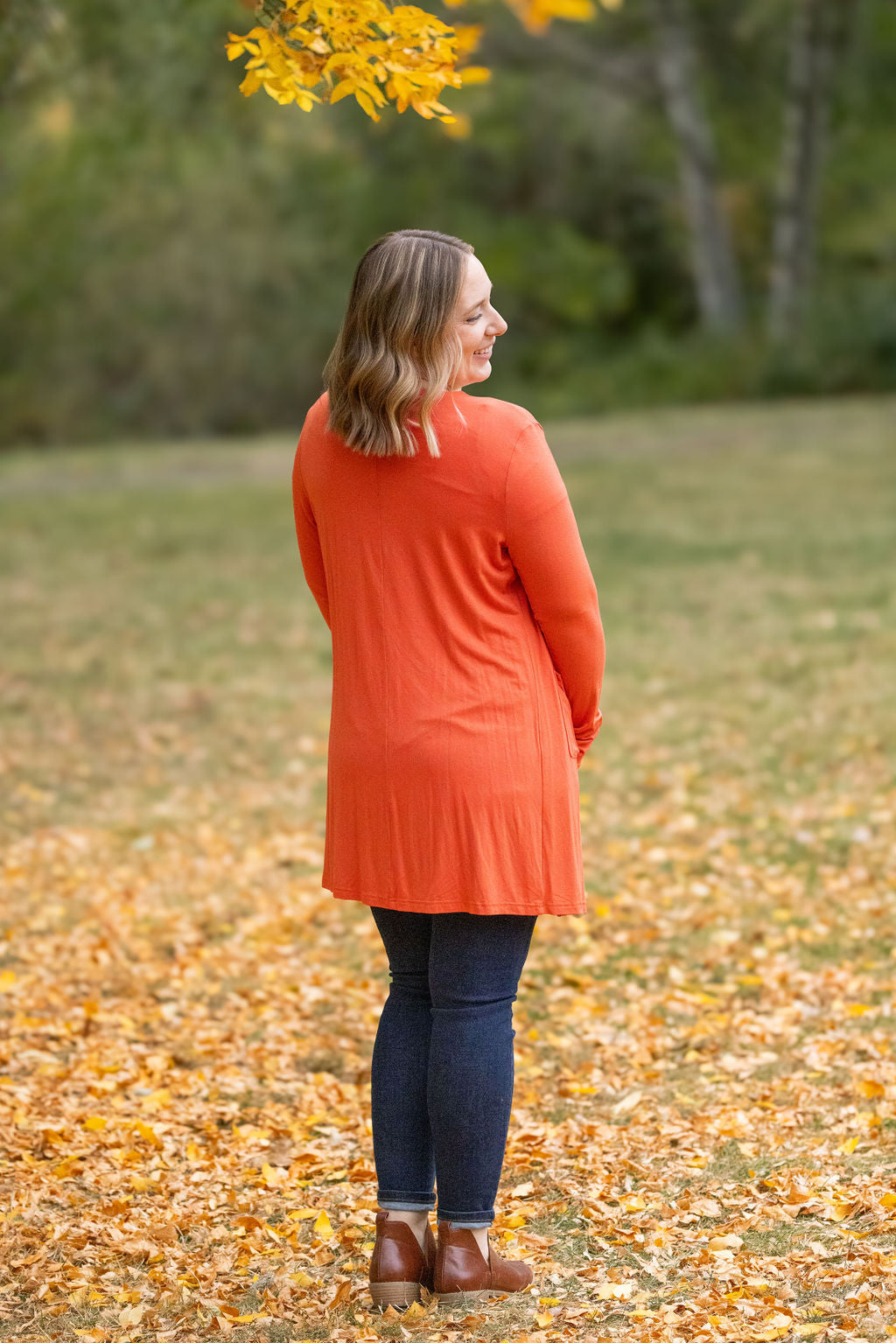 Classic Cardigan - Pumpkin