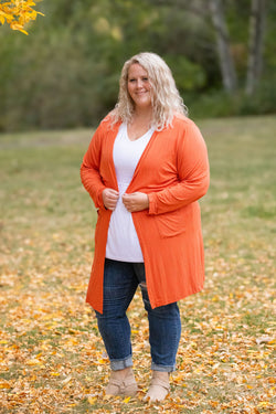 Classic Cardigan - Pumpkin