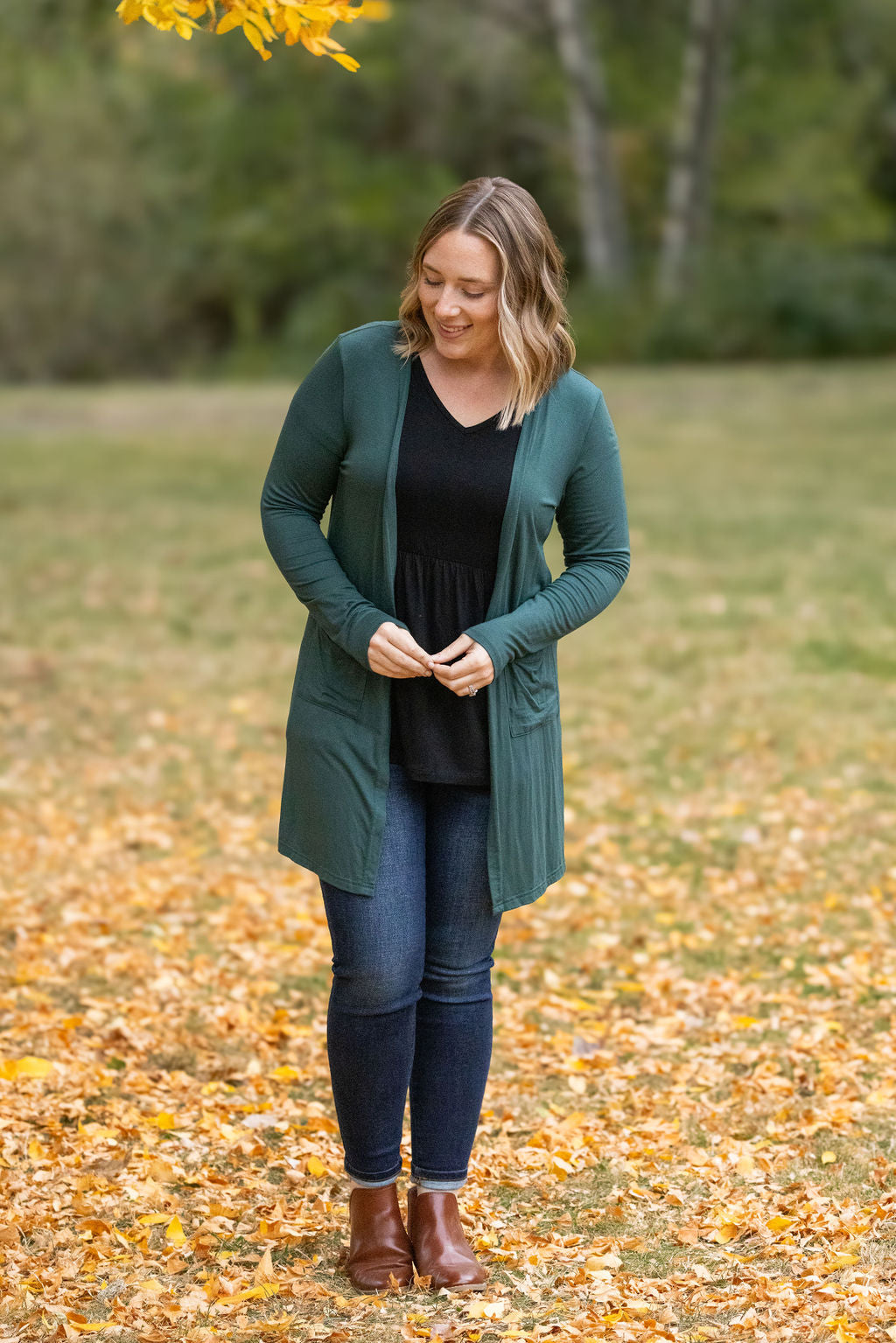 Classic Cardigan - Evergreen