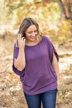 Darcy Dolman - Dark Purple | Women's Flowy Top