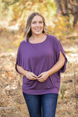 Darcy Dolman - Dark Purple | Women's Flowy Top