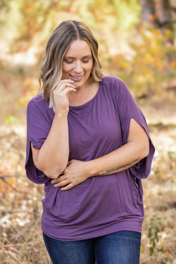 Darcy Dolman - Dark Purple | Women's Flowy Top