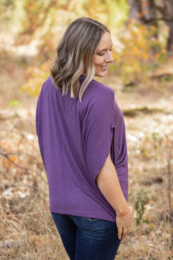 Darcy Dolman - Dark Purple | Women's Flowy Top