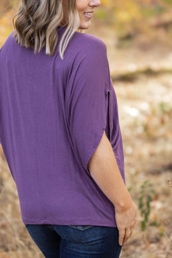 Darcy Dolman - Dark Purple | Women's Flowy Top