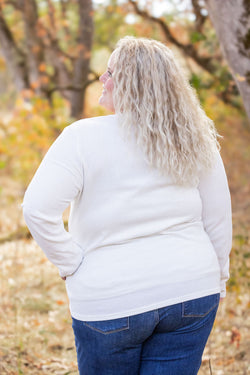 Harper Long Sleeve Henley - White | Women's Cozy Shirt