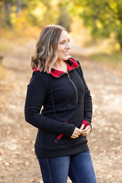 Avery Accent HalfZip Hoodie - Buffalo Plaid