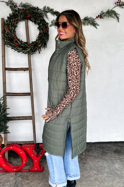 PREORDER- KENDALL LONG PUFFER VEST