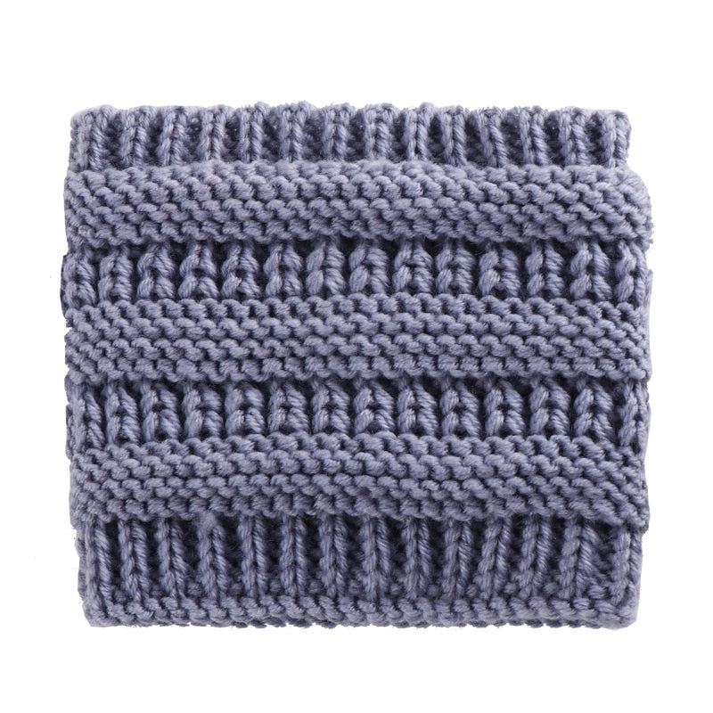 Ponytail Beanie Headwrap with Ear Warmer
