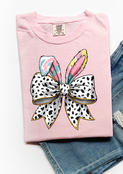 Easter Bunny Coquette Bow T-Shirt