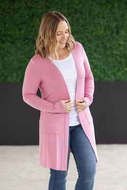 Classic Cardigan - Rose