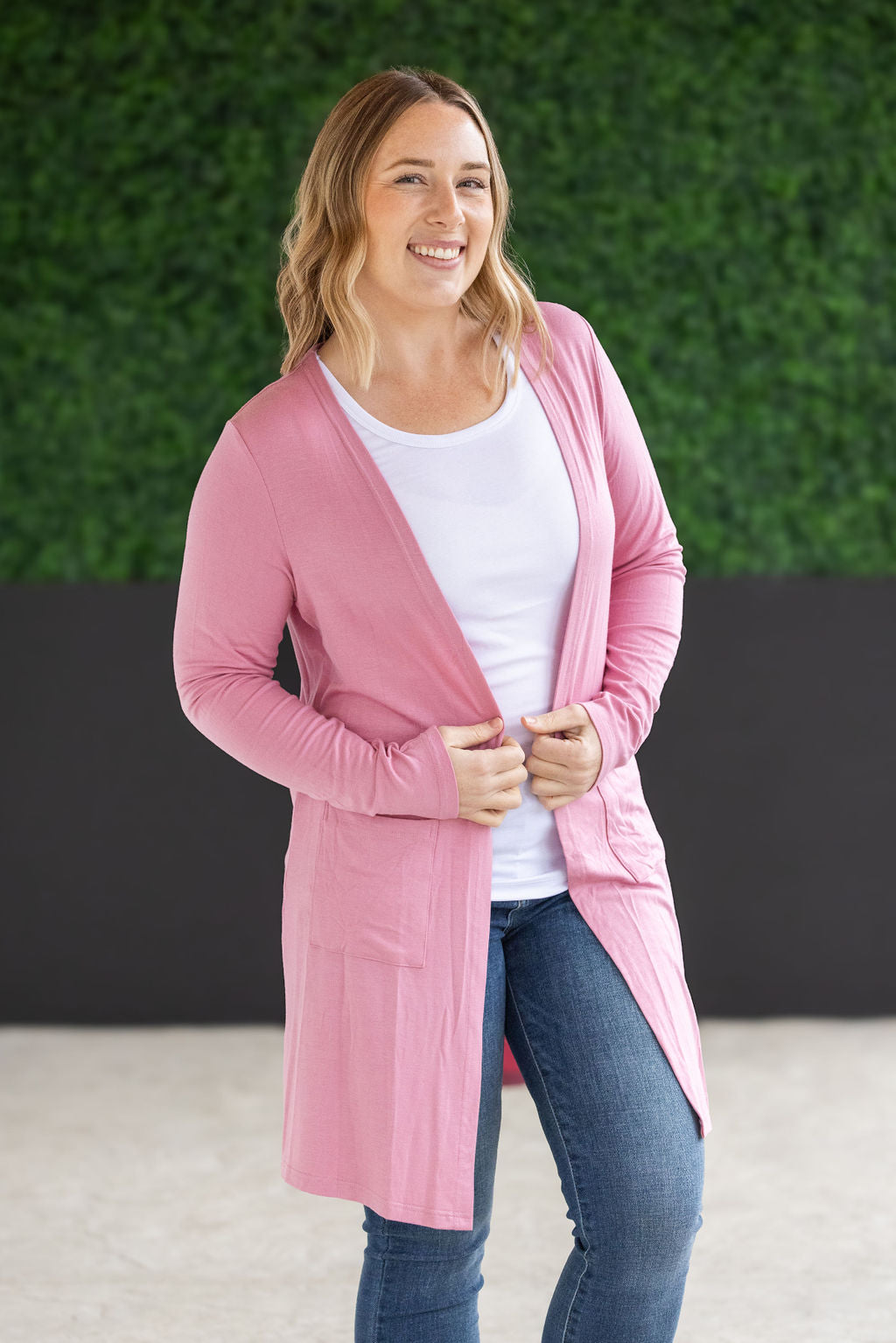 Classic Cardigan - Rose