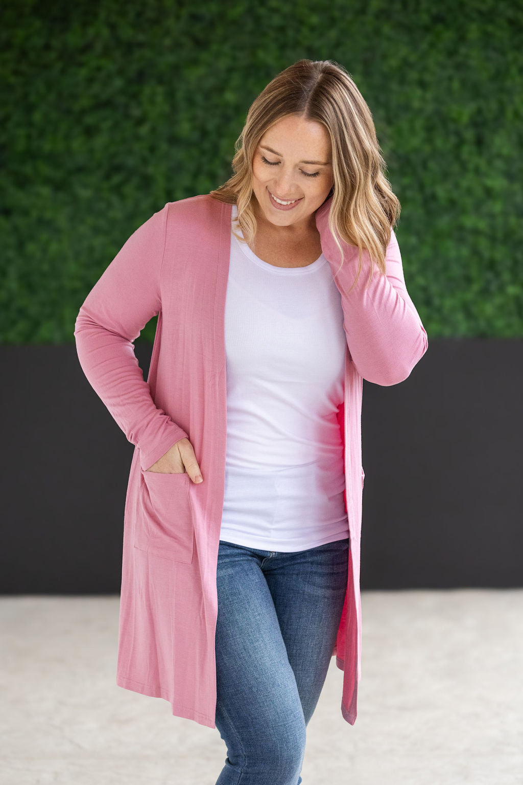 Classic Cardigan - Rose