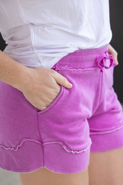 French Terry Stevie Shorts - Vivid Orchid