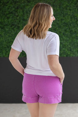French Terry Stevie Shorts - Vivid Orchid