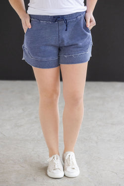 French Terry Stevie Shorts - Nautical Navy