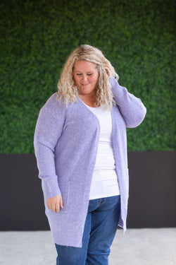 Madison Cozy Cardigan - Lavender